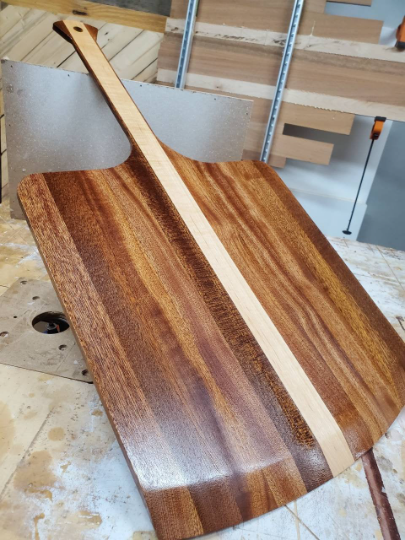 Hardwood Lumber Wood Pizza Paddle Cutting Board